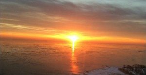 500506 Sally Preissig Volcanic Sunrise Over Icy Lake