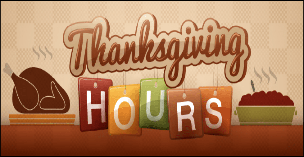 PTCondo.com|Thanksgiving Holiday Hours